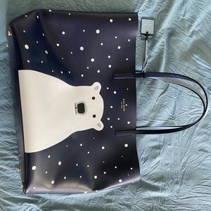 Kate Spade Large polar bear tote bag